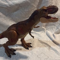 Mattel Jurassic World Super Colossal TRex Brown Figure Electronic Dinosaur Toy