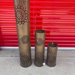 Pillar Candle Holder  ,3 Piece Set