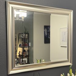 Silver Frame Mirror
