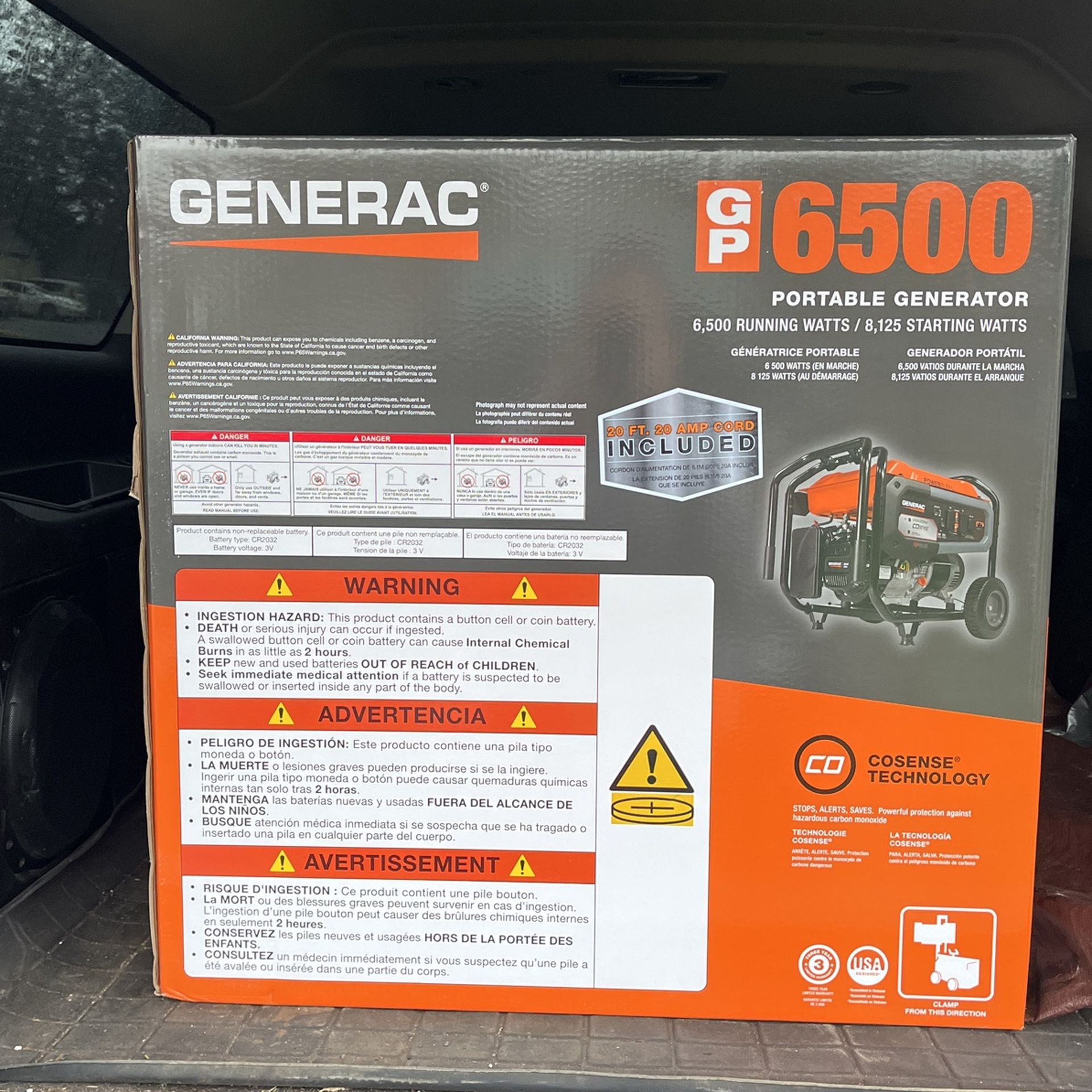 Brand New 6500 Watt Generac Generator