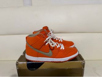 Nike sb dunk high bamboo orange 2013 size 10.5 nike dunk low high mid