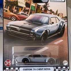 HOT WHEELS PREMIUM: CUSTOM '70 CHEVY NOVA