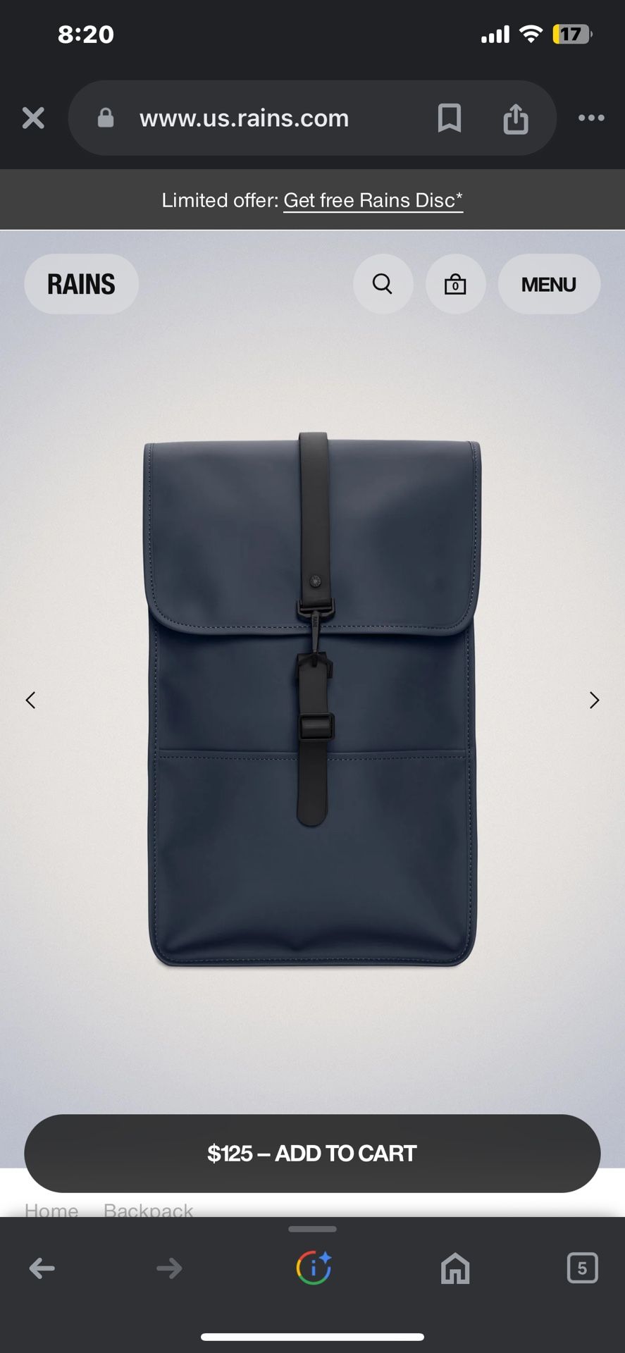 Rain Backpack