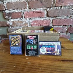 Mixed lot 36 units, cassettes, big bands, Motown, legends golden years 1956