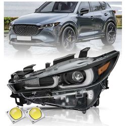 NEW - Fit for 2022-2024 Mazda CX-5 Projector Headlight Assembly W/AFS OE Style Headlamp with LED DRL Driver Side LH