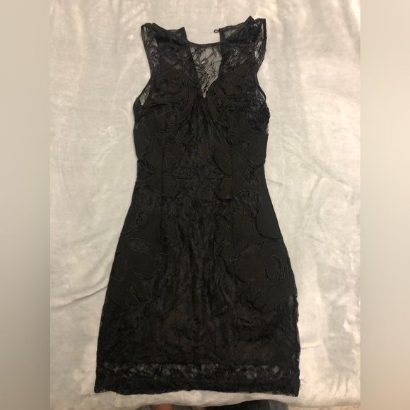 H&:M black lace dress