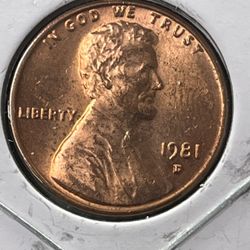 1981-D Lincoln Cent -1D0-001 &1MM-003