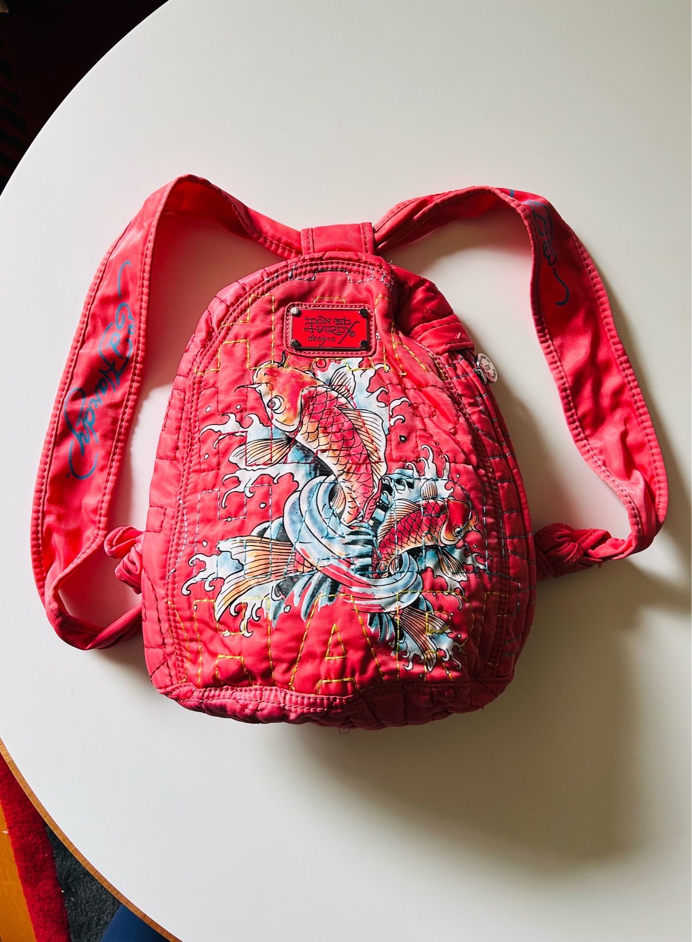 Vintage Y2K Don Ed Hardy Backpack
