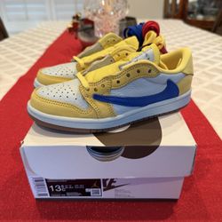 Nike Air Jordan 1 Low Travis Scott Canary 13.5C BRAND NEW