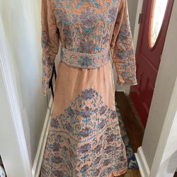 Palestinian Thoub Thobe Embroidery Tatreez Arabic Middle Eastern Traditional Dress 