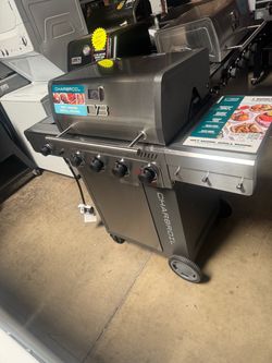 Bbq grill gas propane charbroil with side burner