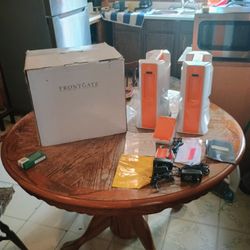 Frontgate Wireless Tower Speakers and Transmitter