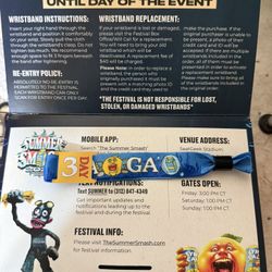 3 Day Summer Smash Wristband 