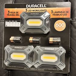 3 Pack Duracell LED Work lights 