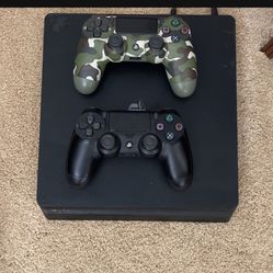 PS4 With Two Controllers