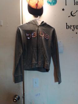 Bebe Sport Grey Zip Up