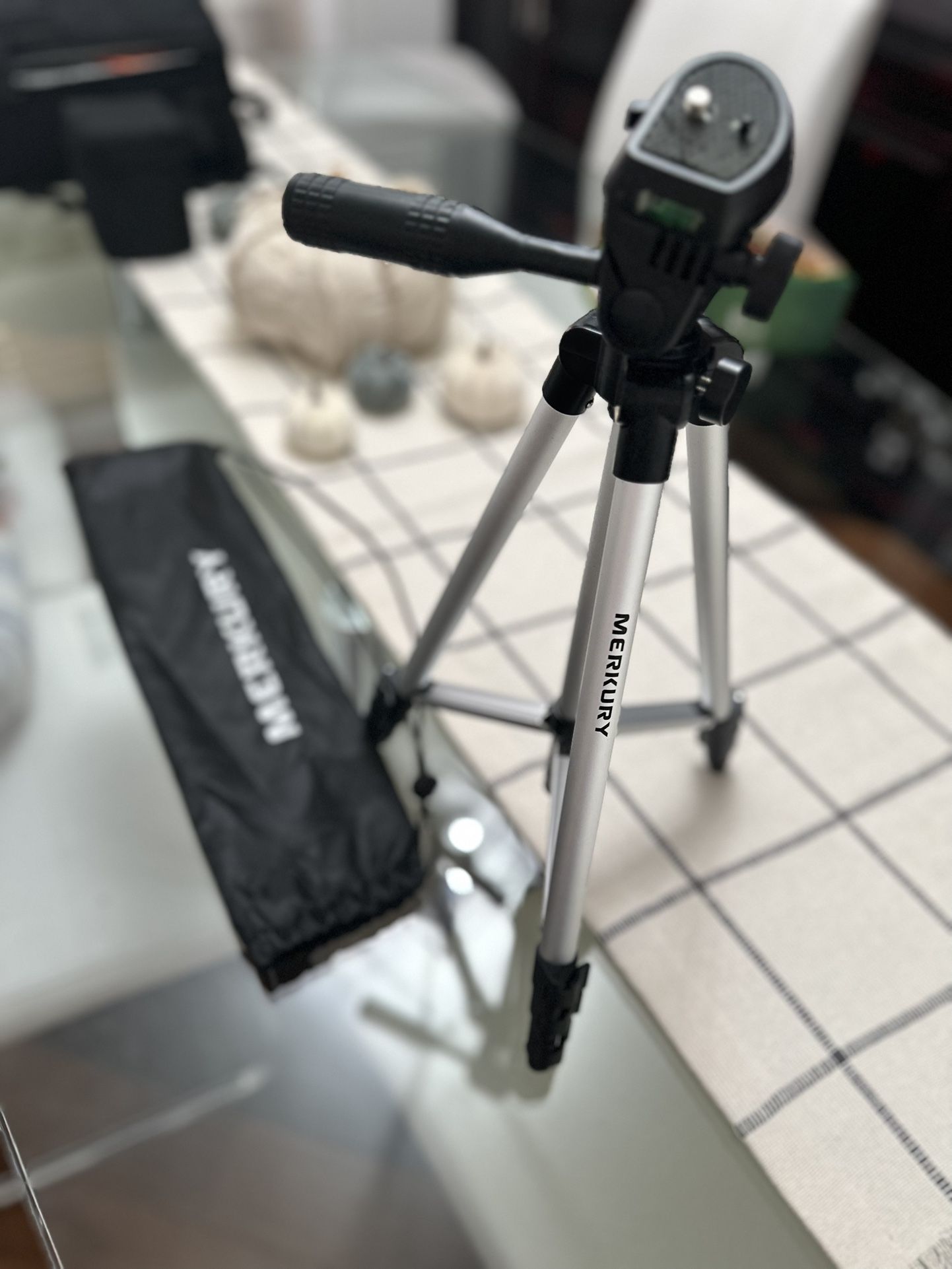 Merkury Innovations Tripod With Carrying Case - Extends to 50inchs