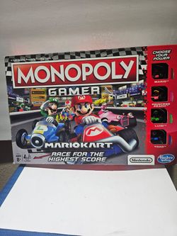 Monopoly Gamer Nintendo Mario Kart Board Game Hasbro 2018 100% Complete