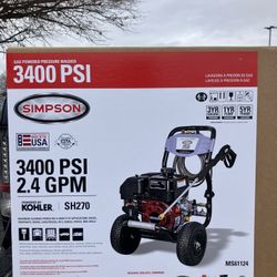 Simpson 3400 Psi 2.4 Gpm Pressure Washer . Kohler Engine