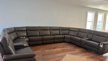 100 % leather couch