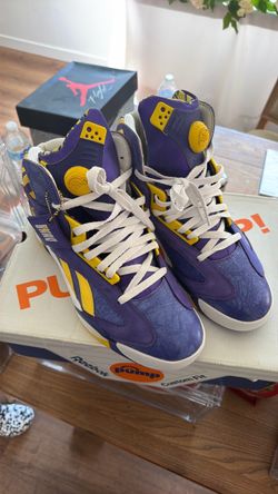Shaq lsu reebok pumps size 12