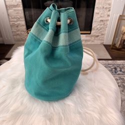 Preloved Hermes Beach Matelo Cloth Bag
