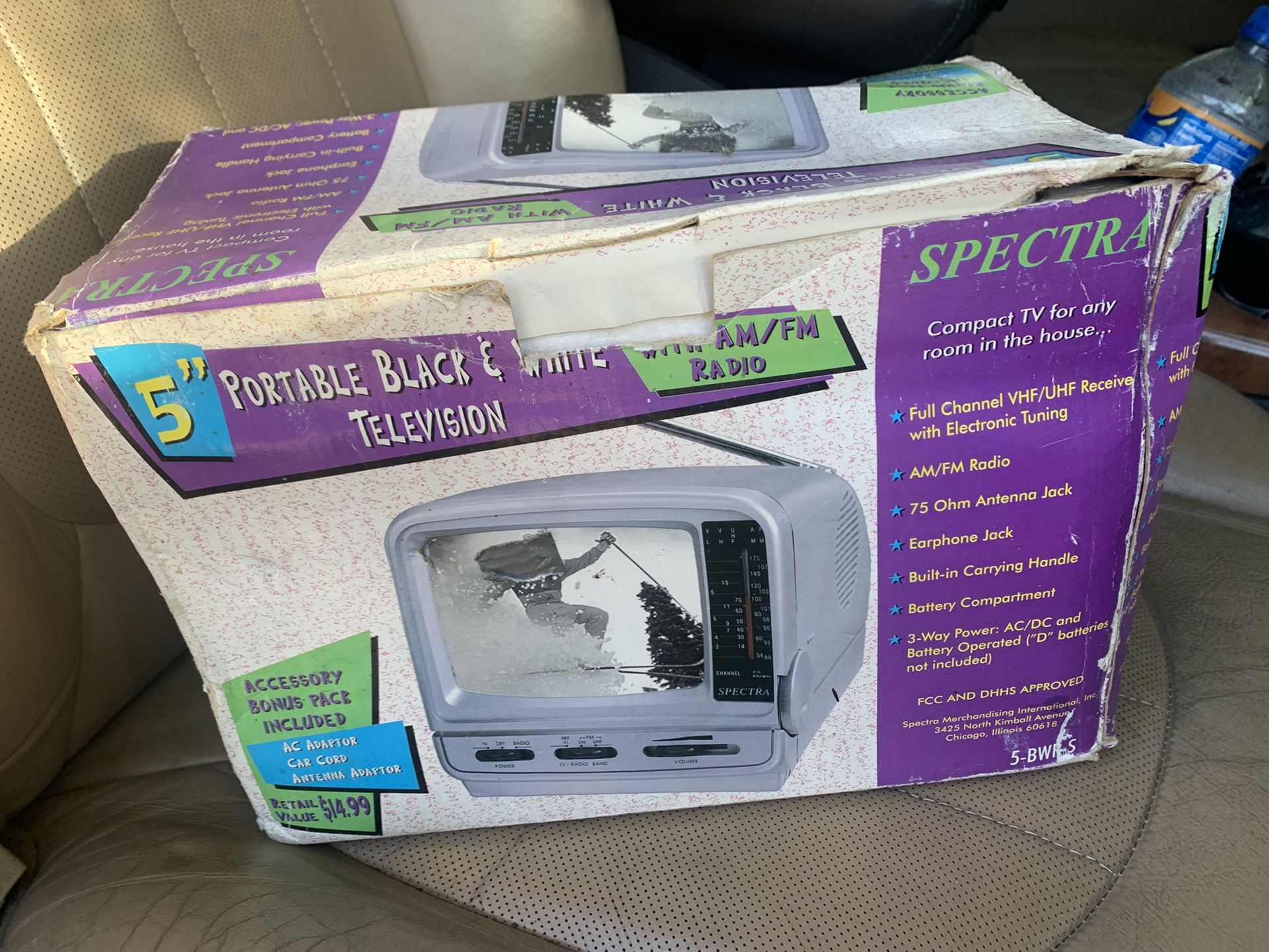 5” Inch Tv Set, Old But Works Perfectly Fine 