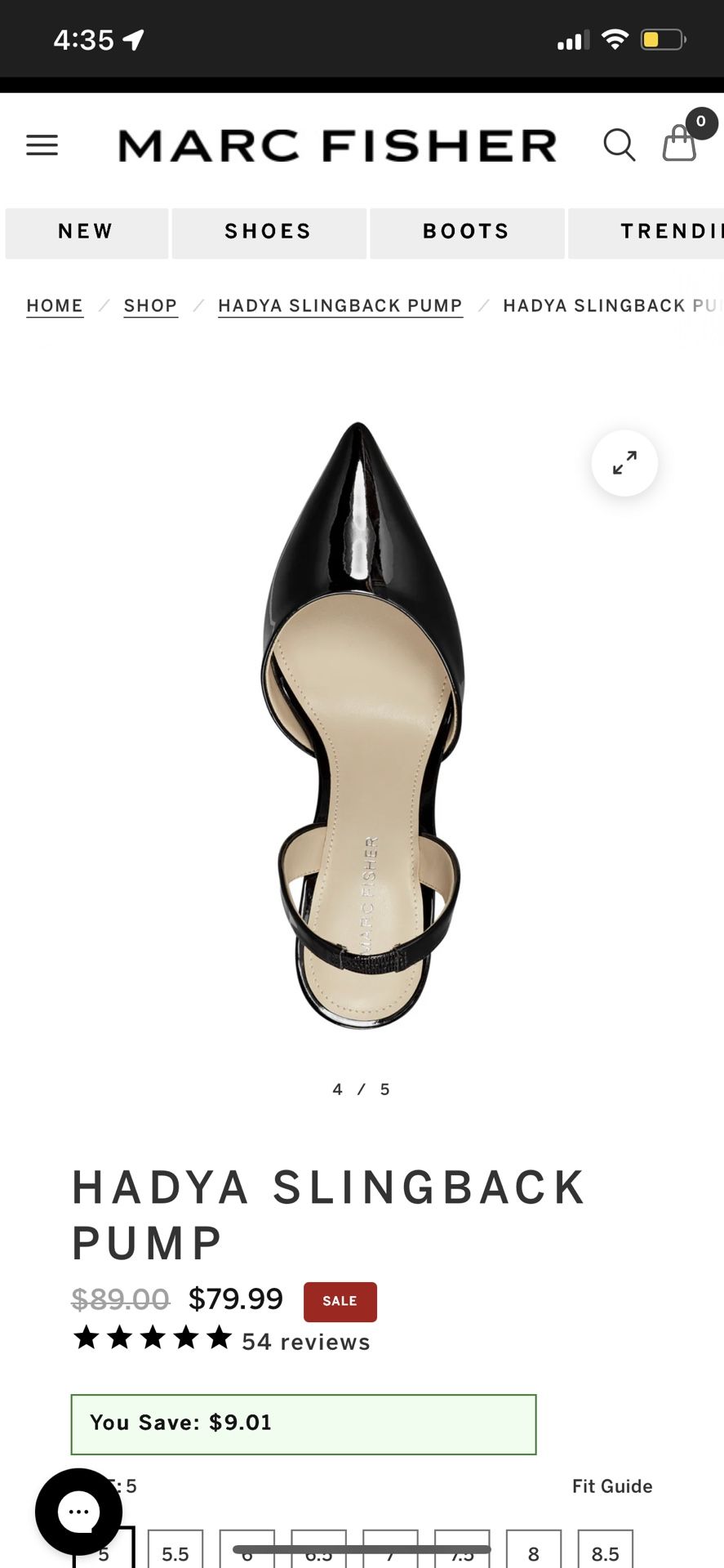 MARC FISHER Black Heel