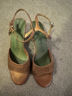 Ysl 5.5 Sling Back Pumps. 