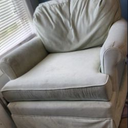 Glider Chair with Gliding Footrest