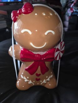 Gingerbread Christmas Cookie Jar