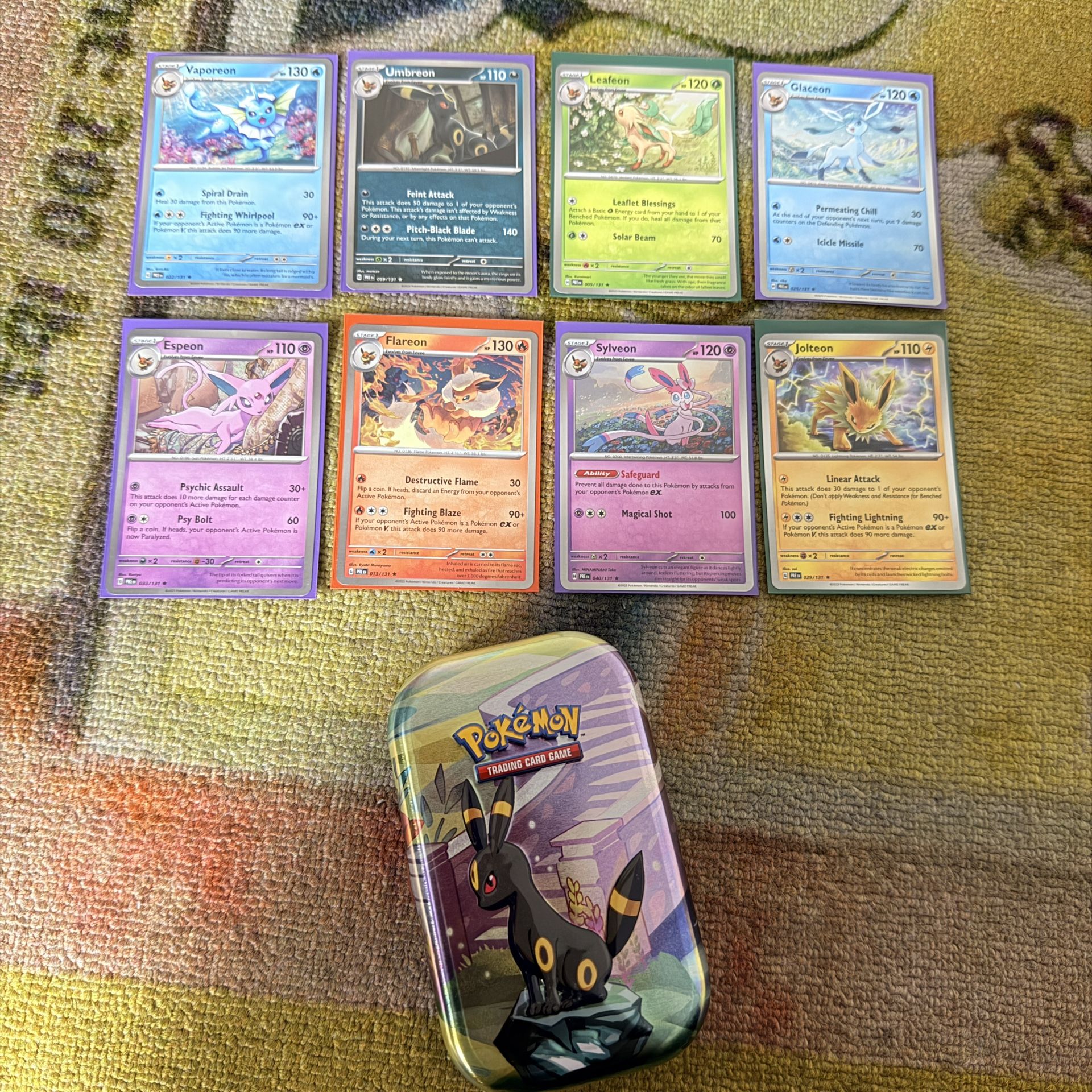 Prismatic Evolution Set Of 8 Promos 