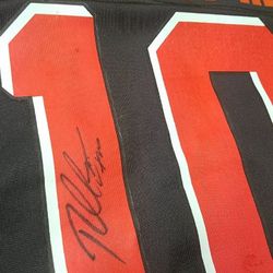 Signed RG3 on Feild BROWNS JERSEY 