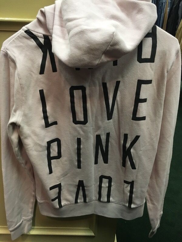 Victoria's Secret pink size small zip up hoodie