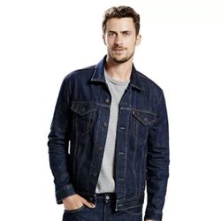 Levi’s Men's Trucker Large Jacket Denim Jean Strauss 72334