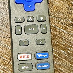 Roku Remote USB-C Rechargeable, And Voice Controlled