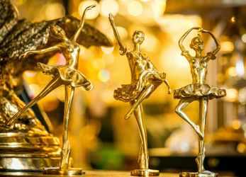 3 Piece Ballerina Bronze Dancing Girl 100% Bronze Handmade