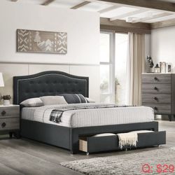 Queen Bed Frame With Storage 