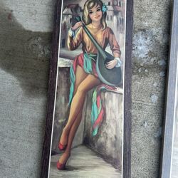 Vintage Painting - Jean Maio Medium Size Painting 