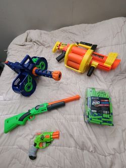 Nerf Gun Elite Combo Set With 200 Darts