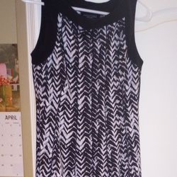 Adorable Black And White Dress