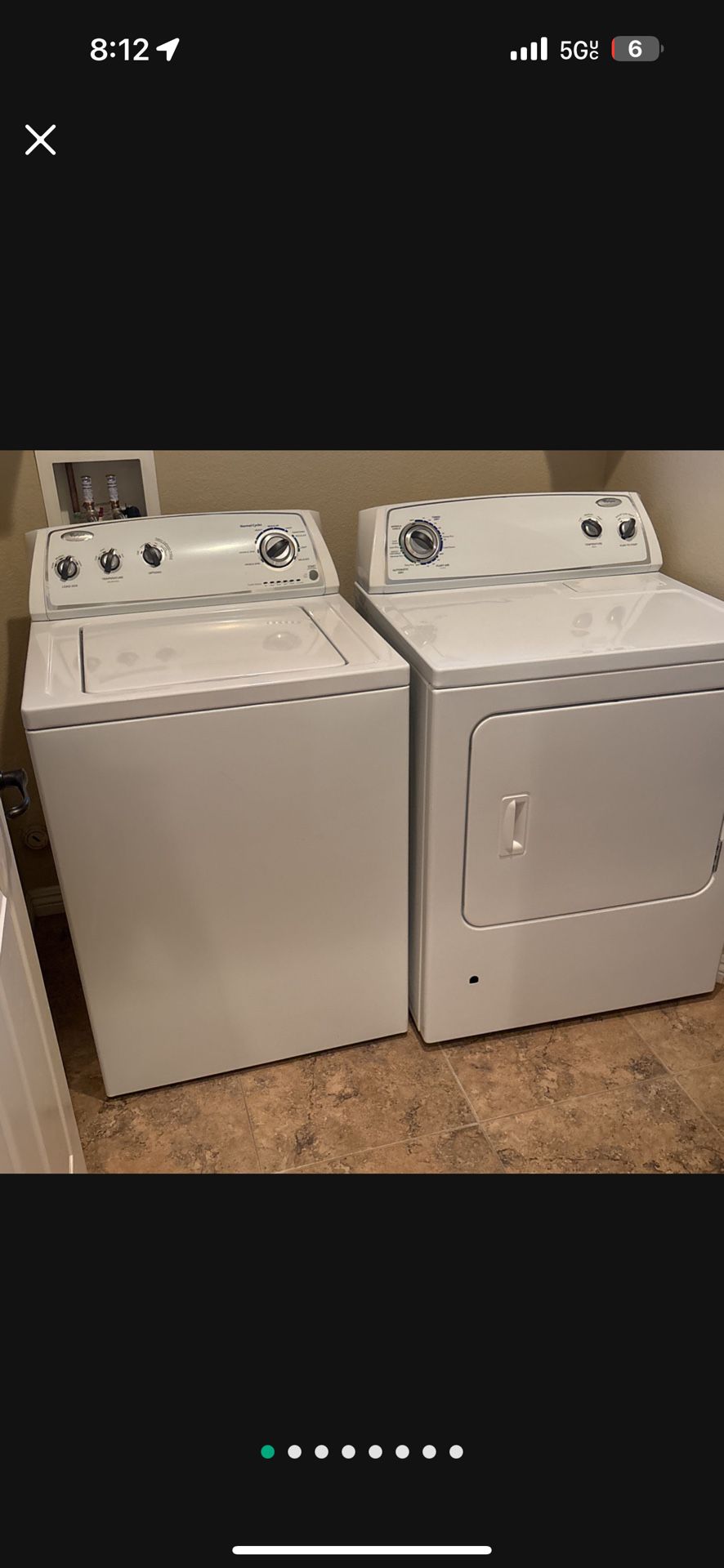 Whirlpool Gas Washer and Dryer Set