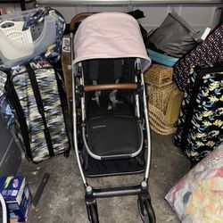 UPPAbaby Cruz V2 Stroller Pink + Travel Bag