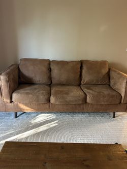 Brown Microfiber Couch