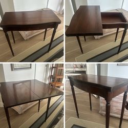 Gorgeous, Antique Solid, Mahogany, Rare Flip Table