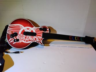Ps3 Aerosmith wired Guitar store demo/Kiosk version Playstation 3 Guitar Hero Les Paul Gibson RARE