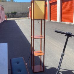 Stand Up Lamp With Shelves.