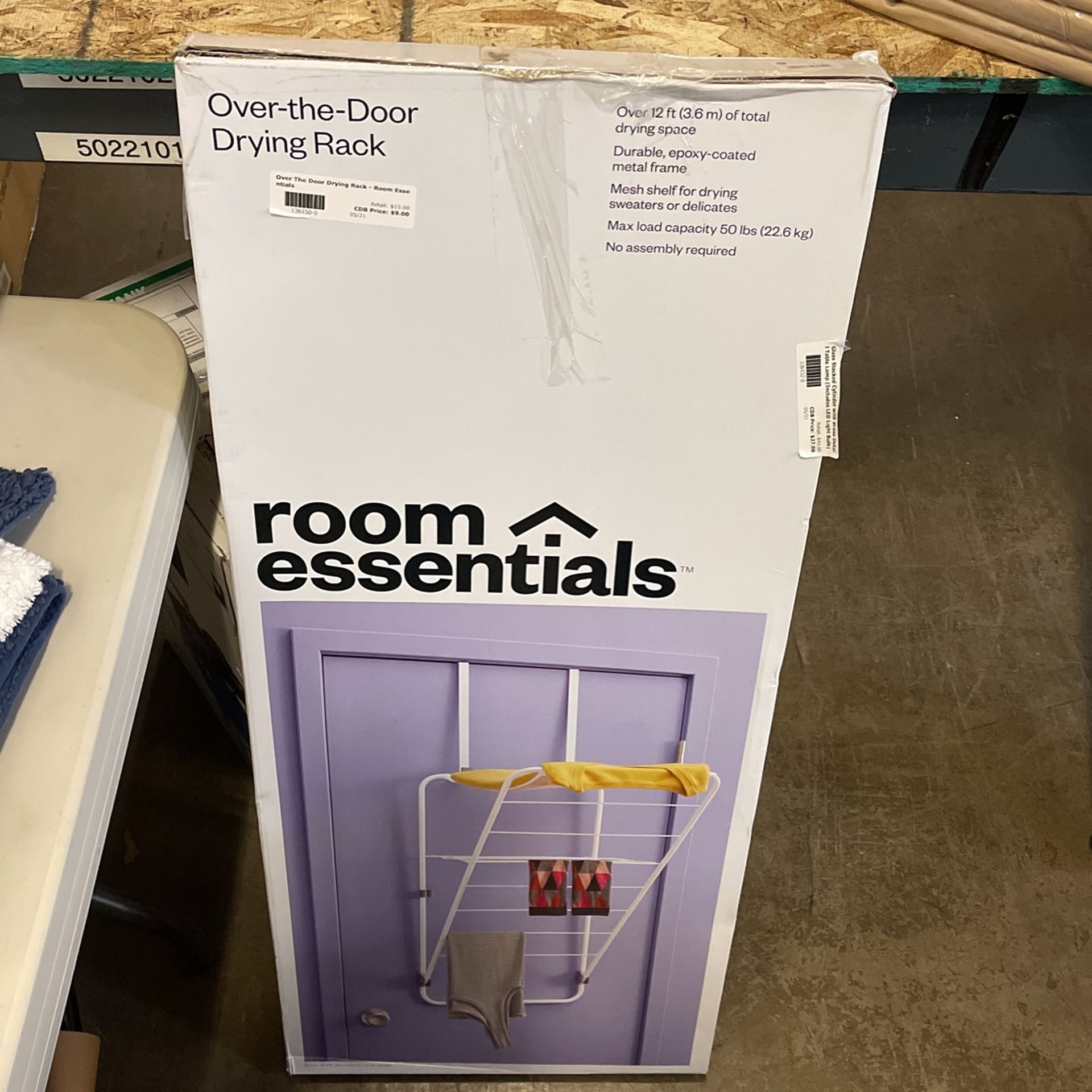 Room Essentials Over The Door Drying Rack