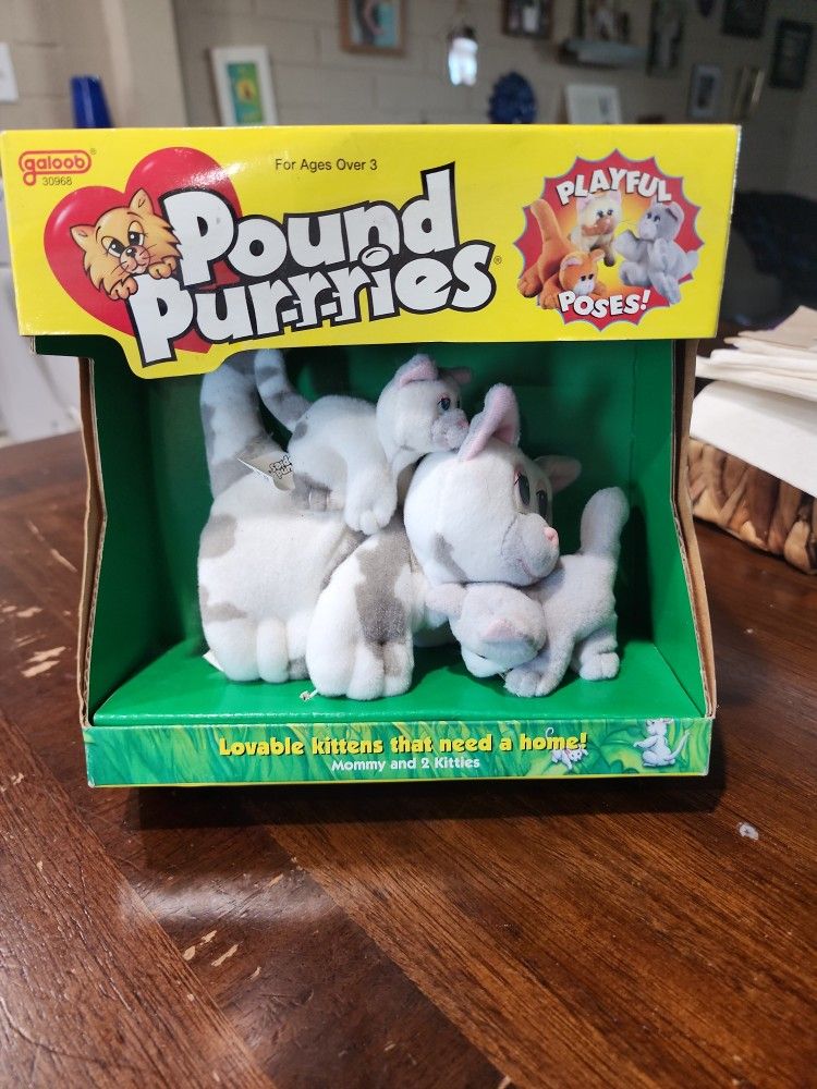 Pound Purries Kitty Plushies Brand New