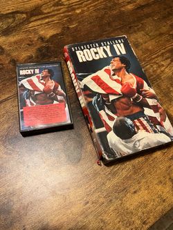 Rocky IV VHS and soundtrack cassette